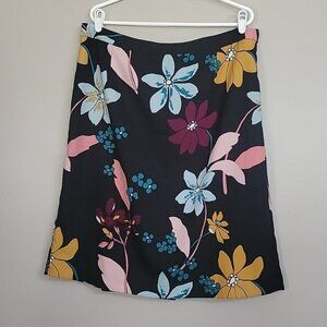 Who What Wear Black Green Pink Red Yellow Skirt Size 16